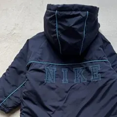 NIKE ナイキ 100㎝ 中綿ジャケット ベンチコート 紺ネイビー 青ブルー