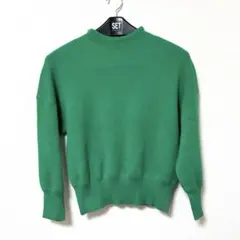 URBAN RESEARCH DOORS 長袖グリーンニットプルオーバー　M