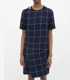 BALENCIAGA チェック柄 半袖ワンピースのサムネイル
