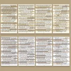 【新品】英字シール　海外　ステッカー　コラージュ　8枚シート 大容量　ベージュ系