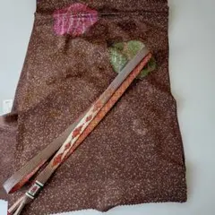 おしゃれな高級正絹手組帯締めと正絹帯揚げセット0482