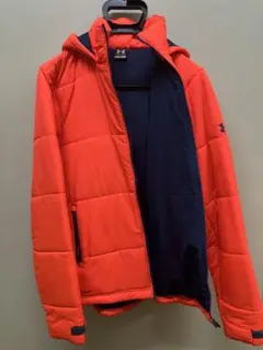 Under Armour フード付きダウンジャケット オレンジ