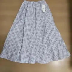 く*ま様 COMME CA ISM チェック柄ロングスカート
