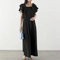 fit more フロッキードットティアードワンピース SHORT - メルカリ