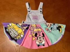 リトシー　キッズ　100 ディズニー　サロペット　デニム　スカート　しまむら