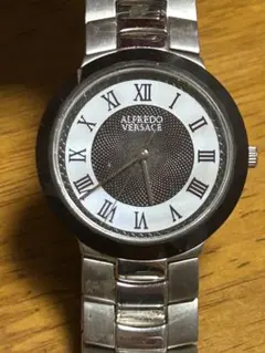 ALFREDO VERSACE カットガラス クォーツ腕時計 シルバー - メルカリ