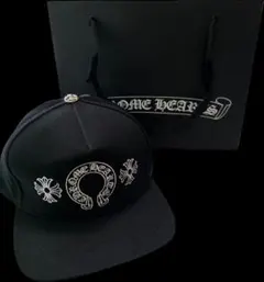 CHROME HEARTS ベースボールキャップ ブラック - メルカリ