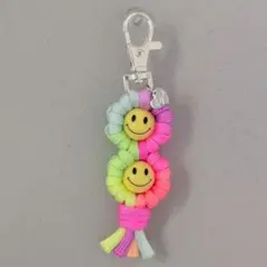 ニコちゃんとパラコードのキーホルダー