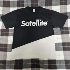 【Satellite】 Tシャツ ブラック/ホワイト