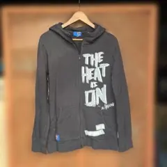 SUPERMAN 黒　ジップアップ　パーカー　Lサイズ