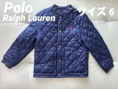 【キッズ】 ラルフローレン ネイビー キルティングジャケット サイズ6