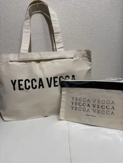 【未使用品】YECCA VECCA ノベルティキャンパス地トートバッグ &ポーチのサムネイル