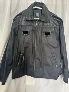 古着　pelle pelle ジャケット　レザー　スタッツ付きのサムネイル