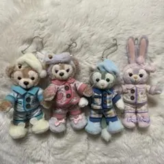 ディズニーシー　ぬいぐるみバッジ　ダッフィー&フレンズ　オータムスリープオーバー