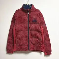 ✨良品✨ adidas 【O】中わたジャケット フルジップ 大きめサイズ 赤のサムネイル