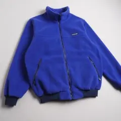 パタゴニア　USA製　90年代　フリースジャケット　ジップアップ　ブルー　美品