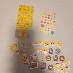 【平成レトロ】タイルシール ハムスター ミラー付き フレークシール