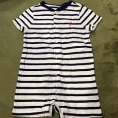 Ralph Lauren ストライプロンパース 9M 75サイズ
