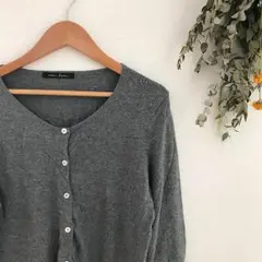 カーディガン グレー chambre de charmeのサムネイル