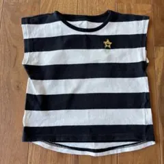 エックスガールファーストステージ　ボーダー ノースリーブ　Tシャツ キラッキーのサムネイル