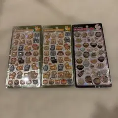 ボンボンドロップシール　和柄　ラーメン　柴犬　ボンドロシール 3枚セット