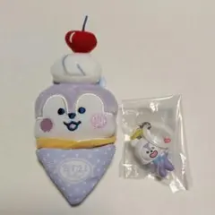 BT21 ぬいぐるみバッジ めじるしアクセサリー 2点セット MANG