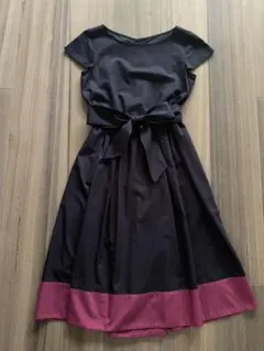 美品　組曲　ワンピース　紺　シンプル　S サイズ1