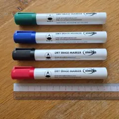 新品未使用 ホワイトボードマーカー 4色 ドライイレースマーカー 4本セット