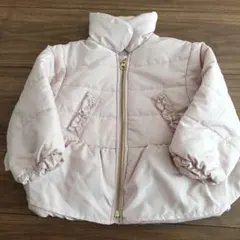 フリル付ピンクダウンコート　90cm