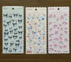 サンリオ　ふわふわキャラクターズシール　フェルトシール　キティ　クロミ　マイメロ