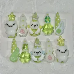 ♡現品♡ロングネイルチップ　平成女児　ウィッシュコア　y2k ショボーン　なると