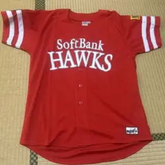 SoftBank Hawks 赤 ユニフォーム 半袖L