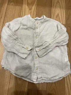 H&M ベージュ リネンシャツ 92cm 長袖　春夏秋