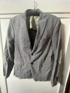 ZARA MAN テーラードジャケット エルボーパッチ グレー