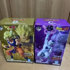 一番くじ　ドラゴンボール　B賞 超サイヤ人孫悟空　C賞 フリーザ