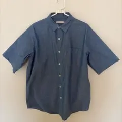 半袖シャツ　青