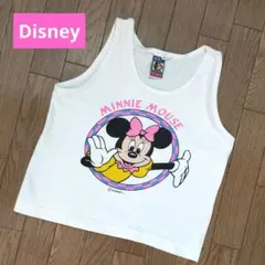 Disney　タンクトップ　110　ミニーマウス　白色
