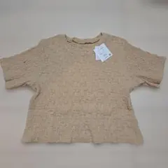 【新品】NOAHL ベージュ ジャガード Tシャツ、ブラックナロースカート付き