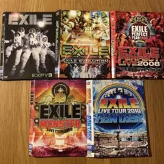 「EXILE LIVE TOUR」 セル版DVD 5セット (ケース無し)