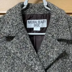 【NATURAL BEAUTY BASIC】 ツイードコート Lサイズ