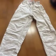 ハイウエスト ホワイトデニムパンツ　emsのサムネイル