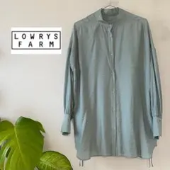 LOWRYS FARM ローリーズファーム スタンドドロストブラウス