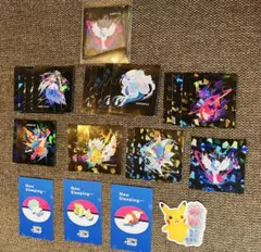 メガシンカ発見！ステッカー　10枚セット　コンプリート、バラステッカー