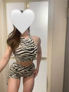 ゼブラ柄 ヨガウェアセット size:s