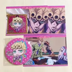 【ジョジョの奇妙な冒険】ジョルノ 缶バッジ ステッカー ブロマイド