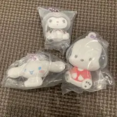 サンリオキャラクターズ　ふわわフロッキーマスコット クロミ シナモン ポチャッコ