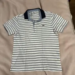 LACOSTE PH028E ポロシャツ ホワイト/ネイビー　ボーダー　サイズ4