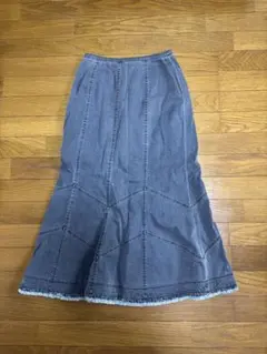 古着 デニムスカート フレアスカート セミロング