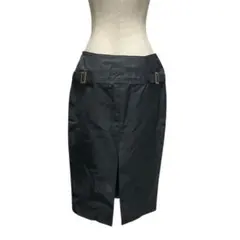 GUCCI by Tom Ford Black Leather Skirt - メルカリ