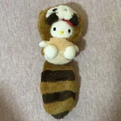 未使用 ハローキティ2002年 しっぽ倶楽部 レッサーパンダ キーホルダー